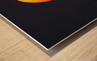 Sunrise Over the Mountain Wood print