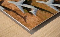 Retired Military C-5 Galaxy Airplanes Wood print