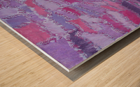 shades of purple Wood print