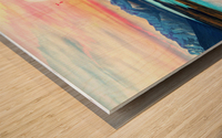 Surreal Sunset Wood print