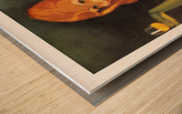 La Donna in Verde poster Wood print