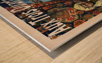 Aux Trois Quartiers Advertising Poster Wood print