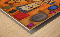 shapes Wood print