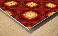 Fiery red Wood print