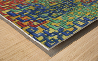 Squares Wood print