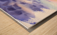 Lavender field Wood print