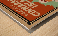 Visit Exotic Cinnabar Island Wood print