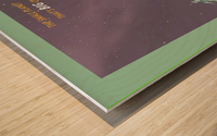 Ski Pluto poster Wood print