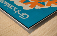 Grindelwald Travel Poster, Switzerland Wood print