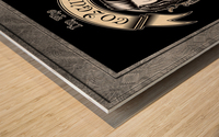 CO2 Guy Certified Real Global Climate Menace BLK Wood print