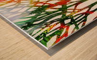 Watercolor Forest Silhouette Fall Wood print