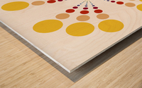 Color Wheel   Dots    Wood print