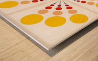 Color Wheel Dots with spaces  Wood print