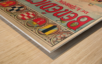 Benedictine vintage poster Wood print