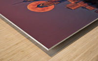 Moon over Philly 2 Wood print