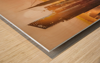 Changing skyline Wood print