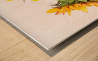 Beautifully Sunflower Wood print