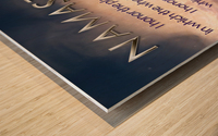 Namaste Wood print