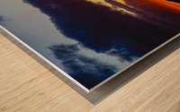 Stay Golden   Sunset Lights up the Bay Wood print
