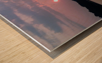 Lake Sunset Wood print