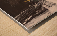WATERFALL ON ROCKS Wood print