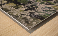 RIVER THROUGH THE MEADOWS Wood print