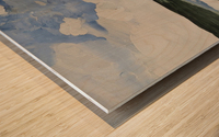 SEA BLUE Wood print