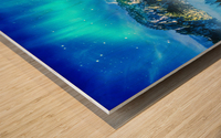 Northern Lights Wood print