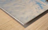 New Snow and Cloud Reflections Wood print