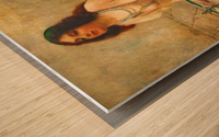 British Harem girl at a fountain Wood print