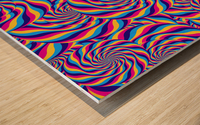 Hypnotic Art II Wood print
