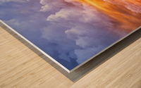 Heavens Sunset Wood print