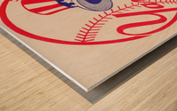 1950s New York Yankees Vintage Decal Art Wood print