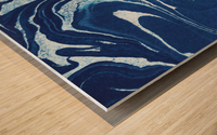 Unique Stone Surface Pattern Watercolor Abstract Rock XXIX Wood print