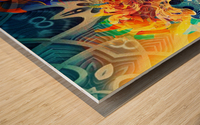 Color Splash Wood print