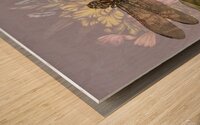 Bouquet and Dragonly Wood print