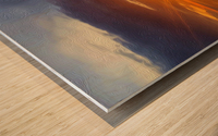 Perfect Gulf Sunset Wood print