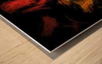 Fall Flame Wood print
