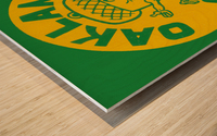 1968 Oakland Oaks Basketball Art Wood print