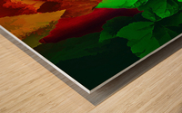 Colorful Leaves Wood print