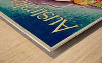 Australia Land of Tomorrow poster Wood print