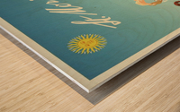 St Moritz Travel Poster Wood print