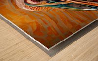 Abstract Pelican Wood print