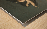 La nuit Wood print