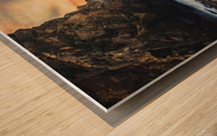 sunset view  Wood print