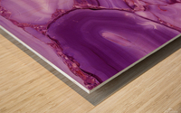 marble purple Wood print