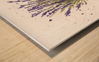  Lavender Watercolor Impression sur bois
