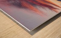 Red Kachemak Sky Wood print