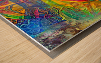 Chakra Fish Wood print