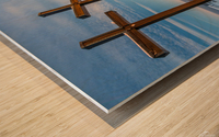 Winter Crosses Wood print